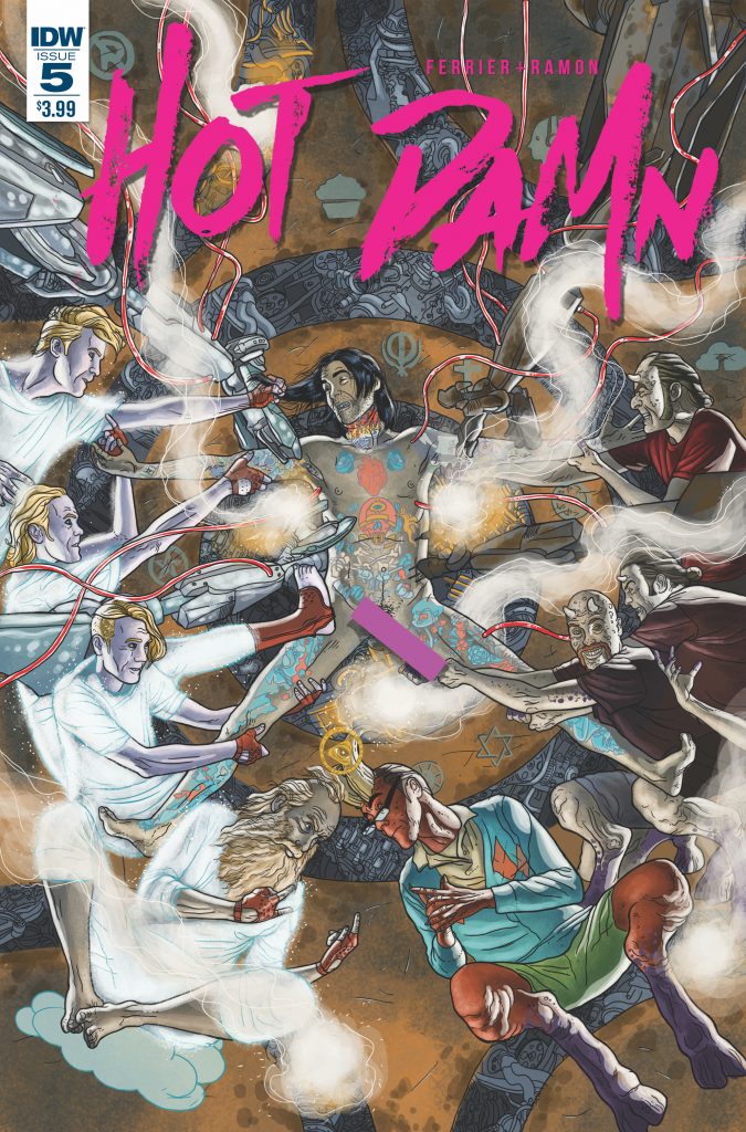 Cover to 'Hot Damn' #5. Courtesy of IDW Publishing.