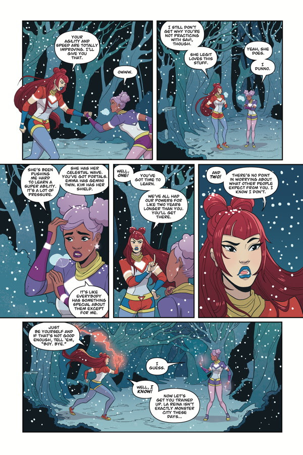 Interior page from 'Zodiac Starforce: Cries of the Fire Prince'. Art by Paulina Ganucheau and Sarah Stern/Dark Horse Comics