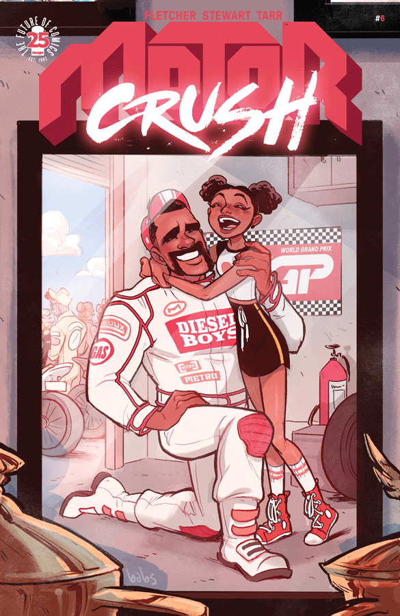 Cover to 'Motor Crush' #6. Art by Babs Tarr/Image Comics