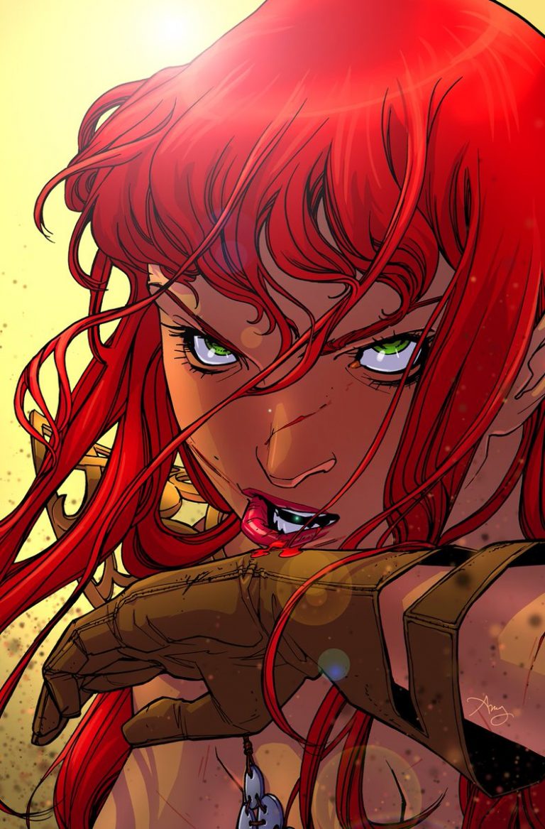 Red Sonja #10, by Amy Reeder and Ben Caldwell. (Dynamite)