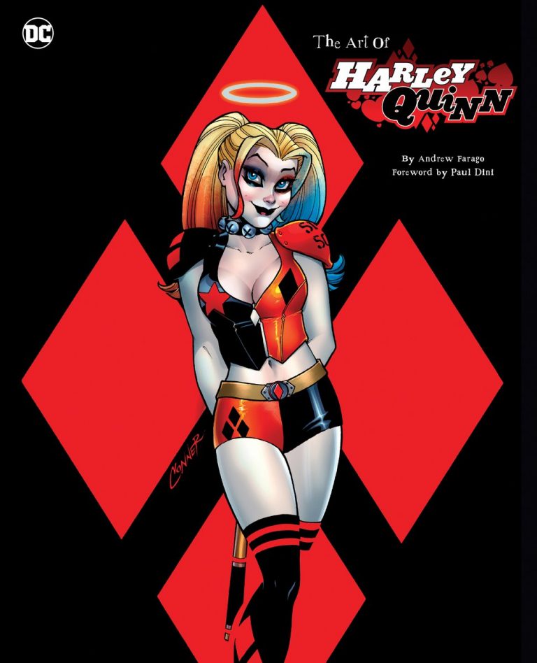 Cover to 'The Art of Harley Quinn'. Art by Amanda Conner and Paul Mounts/Insight Editions/DC Comics