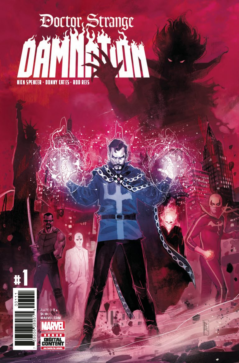Cover to 'Doctor Strange: Damnation' #1. Art by Rod Reis/Marvel Comics