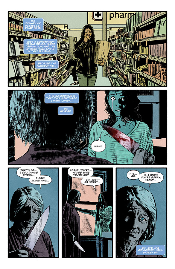 Interior page from 'Infidel' #2. Art by Aaron Campbell, Jose Villarrubia, and Jeff Powell/Image Comics