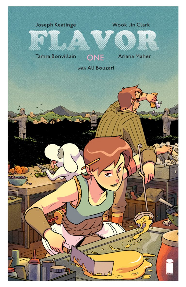 Cover to 'Flavor' #1. Art by Wook Jin Clark and Tamra Bonvillain/Image Comics