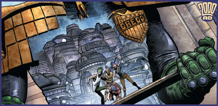 Preview: Dredd’s up against a Mega-City melee in ‘2000 AD’ Prog 2121