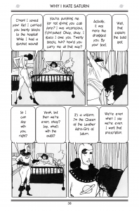[From Kyle Baker's 1990 Eisner Award winning graphic novel, Why I Hate Saturn.]
