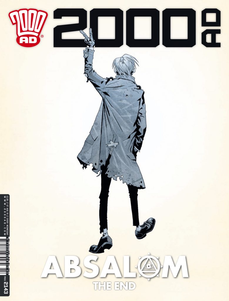 Preview: Ol' 'Arry Absalom reaches the end of "Terminal Diagnosis" in '2000 AD' prog 2143